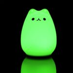 Беспроводной силиконовый светильник Cosmic Cat  диаметр 12,2 см, высота 15,3 см, упаковка: 13,3x13,3x15,5 см