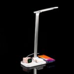 Настольная лампа с беспроводной зарядкой Power Light  база: 24х10,6х1,6 см, высота лампы: 38,3 см, упаковка: 11x3,6x50 см