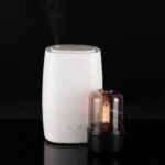 Увлажнитель-ароматизатор с подсветкой mistFlicker  диаметр 9,4 см высота 15,3 см; упаковка: 9,8x10x16 см