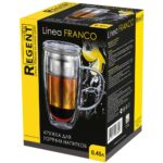 Кружка с ситом для заваривания Linea Franco  8,5х16 см, упаковка: 11,5х,11,5х16,5 см