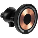 Держатель для смартфона Cooper Auto Wireless с беспроводной зарядкой  диаметр 5,9 см, высота 3 см; адаптер: 5,9х3,8 см; коробка: 12,5х7,5х5,5 см