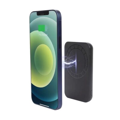 Магнитный беспроводной аккумулятор Magback 5000 мАч  10x6,3x1,6 см; упаковка: 15х9х2,7